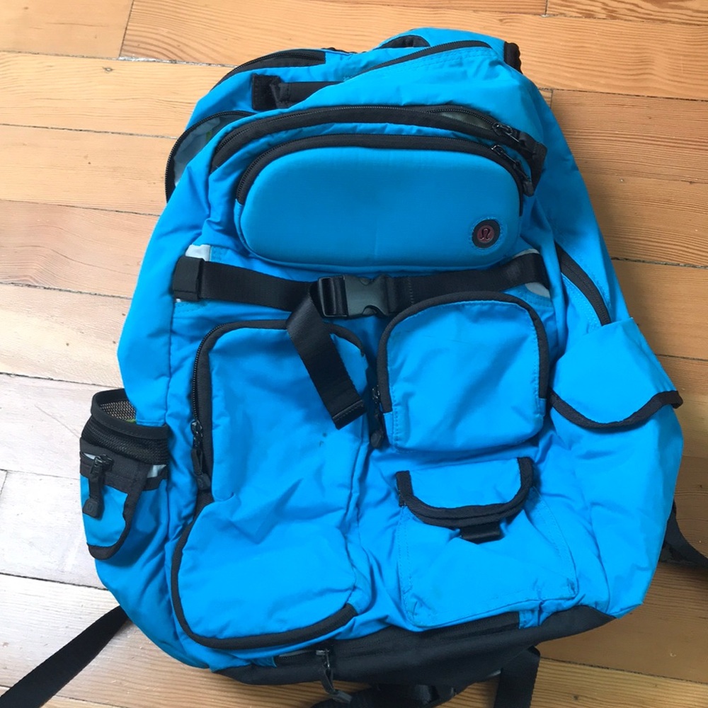 Blue Lululemon backpack